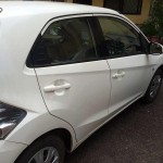 White color honda brio car - Pune